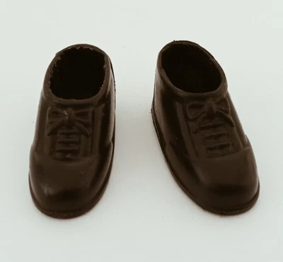 £0.99 • Buy Vintage Black Plastic Doll Male Shoes Maybe Michael Jackson