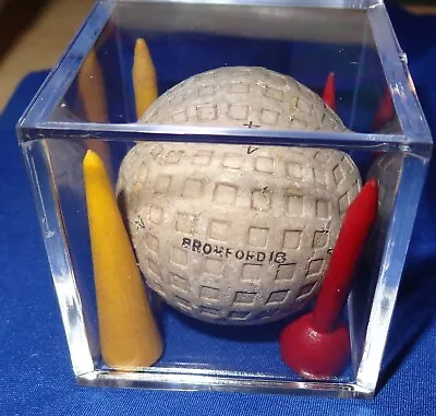 Vintage Bromford 18 Golf Ball 4 Vintage Golf Tees In Display Very Collectable • $34.99