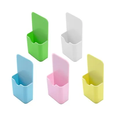 Plastic Magnetic Pen Holder Pencil Cup Marker Storage Box For Whiteboard Fridge • £5.87