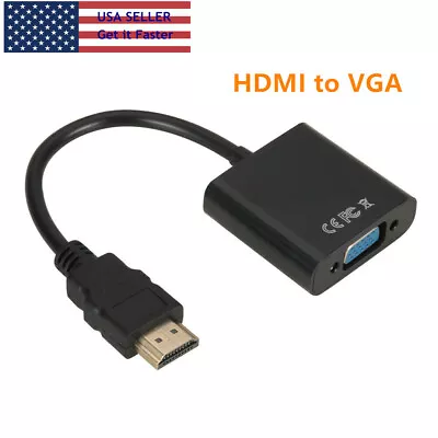 $2.89 • Buy HDMI Male Converter To VGA Female Adapter Cable Cord 1080P For HDTV DVD PC