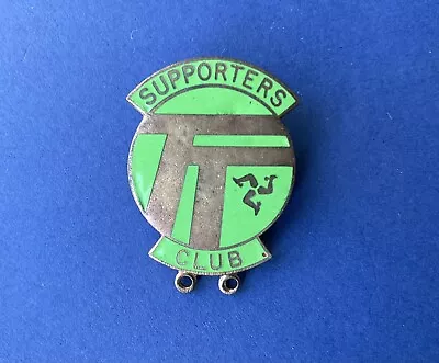 Vintage Isle Of Man Of TT  Supporters  Club Pin Badge Motorcycle IOM Superbikes • £9.99