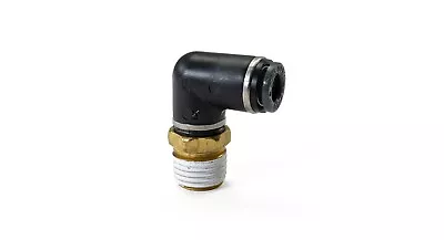 1/4  Male NPT To 1/4  Push To Connect Elbow Fitting - Accepts 1/4  Air Line • $10.02