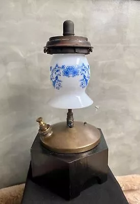 Tilley Shade Lamp Milk Color Handmade Peacock Pattern • $71.86