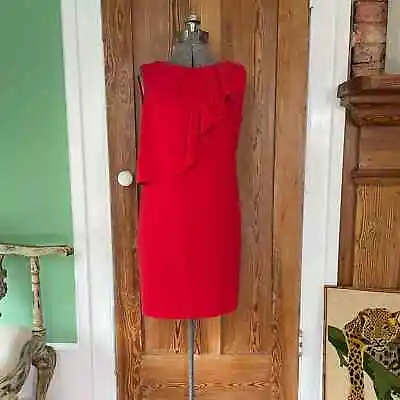 MOCHINO Cheap & Chic Red Shift Dress - Size 10 • $100