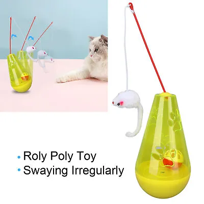 Cat Roly Poly Toy Cat Built In Bell Ball Interactive Snack Toy With Plush Mo Aug • $27.13