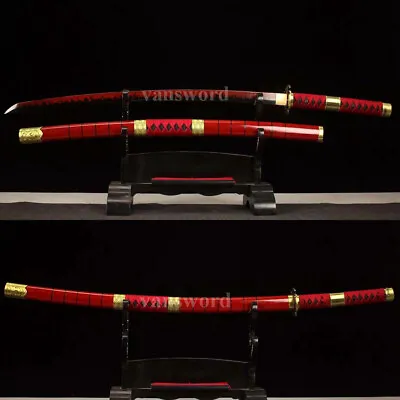 Japanese Samurai Sword Sandai Kitetsu Sword Anime Roronoa Zoro One Piece Sharp • $264.96