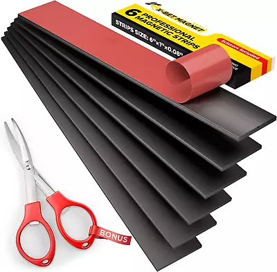 Magnetic Strips With Adhesive Backing - Magnetic Tape For Crafts - Tool And Knif • $11.26