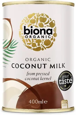 Biona Organic Coconut Milk 400 Ml Pack Of 6 • £15.62