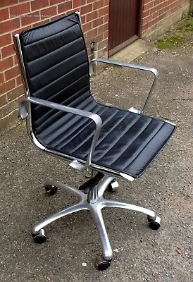 Vintage 1970s Charles & Ray Eames EA117 ? Aluminium Adjustable Desk Office Chair • £345