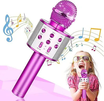 Handheld KTV Wireless Microphone Hi-fi Speaker Kids Microphone (3+ Ages) • £14.99