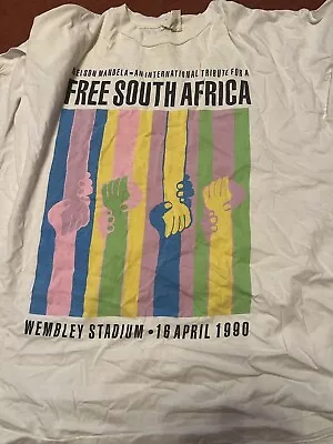 Rare Nelson Mandela Free South Africa Concert 1990 Large - Lou Reed Was Brill • £50