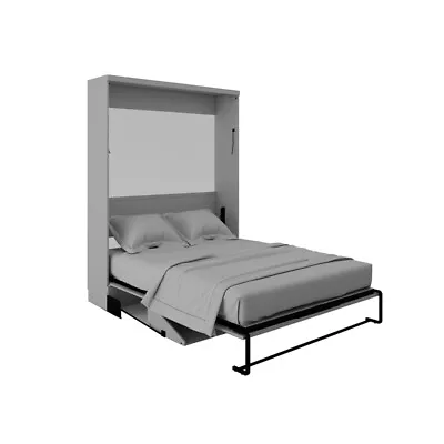 RoomAndLoft Brentwood Queen Contemporary Solid Wood Murphy Deskbed In Gray • $1800.80