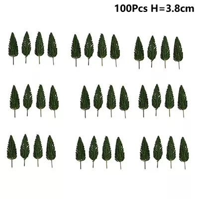 N Scale Model Trees Pack Of 100 38MM Height Building Model Scenery Decor • $31.81