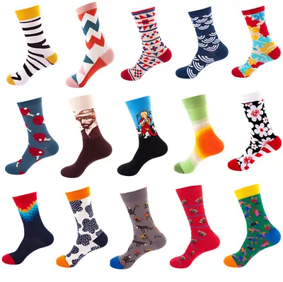 Men Women Creative Painting Famous Art Cotton Socks Size7-12  Funky Sox Novelty • $7.95