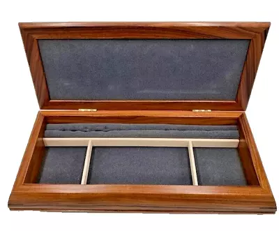 Wood Jewelry Valet Box Unisex Maple & Bubinga Handcrafted Appalachian Spring USA • $33.95