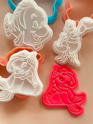 Little Mermaid  Cookie Cutter & Embosser Stamps Set Kids Tv Movie Gaming • $11.55