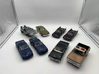 Jada Toys 1/24 Die Cast Car Lot Of 8 Cars Delorean Batman Camaro Blazer Impala • $0.99
