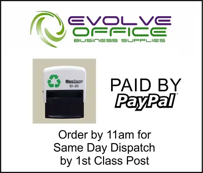Self Inking Paid Rubber Word Stamp Office School Business Accounts Shop Business • £20.11