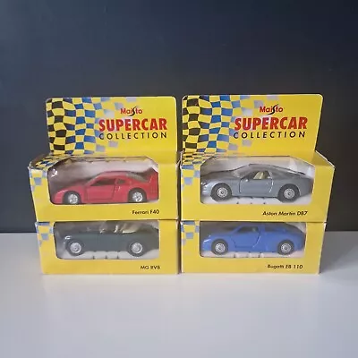 Vintage Maisto Supercar Collection Toy Car Bundle Ferrari Aston Martin Bugatti • £13.99