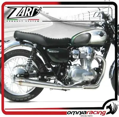 Zard Conical Mirror Polished Inox Racing For Kawasaki W800 - Full Exhaust System • $1734