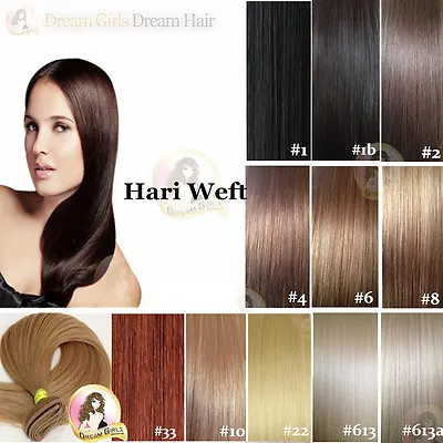 20” European 100% Human Hair Extensions Weft Double Drawn 50g Black/Brown/Blonde • $84.81