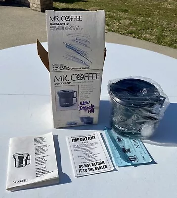 New! Mr. Coffee Quick Brew Microwave Coffeemaker Model QB1; Made In USA • $16.99