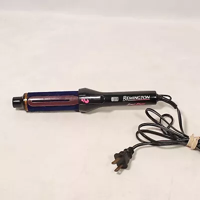 Remington Velvet Flocked Curling Iron Smart Shaper 1.25  Large Curls Tested • $59.98