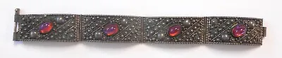 Vintage Palestine Dragons Breath 900 Sterling Silver 4 Panel Bracelet  7.25  • $149.99