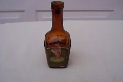 1934  BONNAL & FILS Peach Brandy Miniature Bottle / Stands 4 1/4  Tall / Empty • $6.99