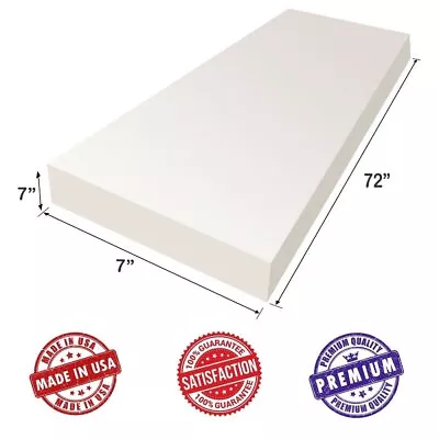 Upholstery Visco Memory Foam Sheet 7 H X 7 W X 72 L - 3.5 Lb Density -... • $151.51