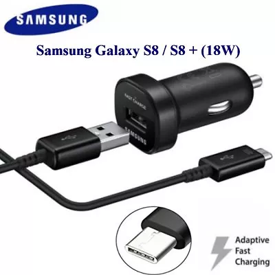 Genuine SAMSUNG Adaptive Fast Car Charger Mini 18W(11-30V) For Galaxy S8 S9 Plus • $19.90