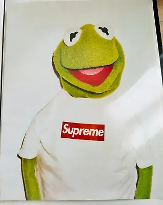 Supreme Kermit The Frog Poster 2008 Original The Muppets Studios Ize H30xW24 In • $699