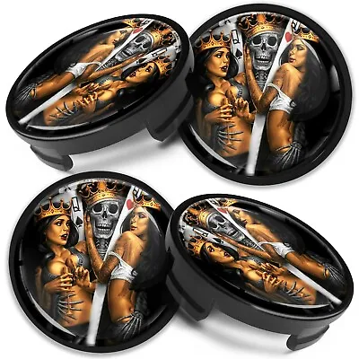 £17.99 • Buy Compatible With Ford Wheel Center Caps Alloy Hub Centre Badge 54mm Black Skull