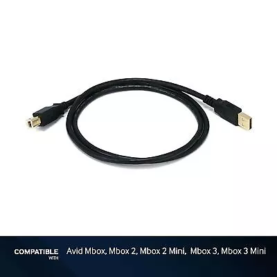 3-foot Black USB 2.0 Cable For Mbox Mbox 2 Mbox 2 Mini Mbox 3 Mbox 3 Mini • $9.99