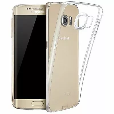 Crystal Clear TPU Soft Case Cover Electoplate Bumper For Samsung Galaxy S7 & Scr • $6.45