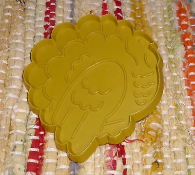 $3.99 • Buy Vtg Thanksgiving Fall Plastic Cookie Cutter Butterscotch Turkey 3-3/4  X 3-1/2 