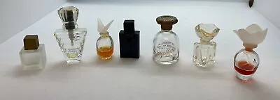 Lot Of 7 Vintage Miniature Empty Perfume Bottles Parfum • $10.80