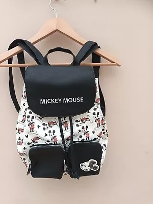 Disney Mickey Mouse Textured PVC Backpack From Primark.Unused • £18.99