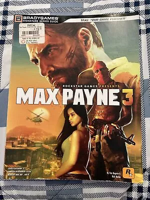 Max Payne 3 Brady Games Signature Series Guide 2012 Rockstar PS3 Xbox 360 PC • $11.99