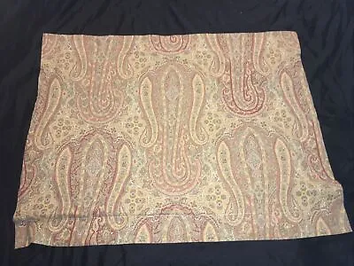 Mirabello Paisley Std Pillow Sham Brown Red Green Vintage Vine Made In Italy • $49.99