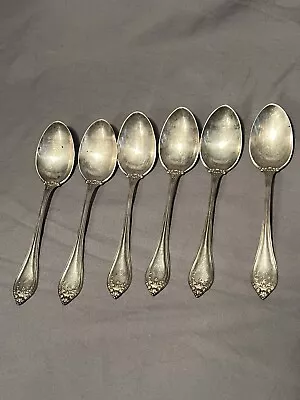 6 International Silver Company Vintage Sterling Silver Spoons Florence Pattern • $150