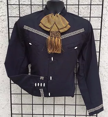 Mexican Western Shirt Stitched. Camisa Charromariachi Bordada  Espuela De Oro  • $94.95