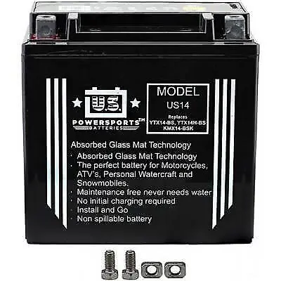 US POWERSPORTS BATTERY FOR Kawasaki ZZR 1400 F ABS 2013 • £59.95