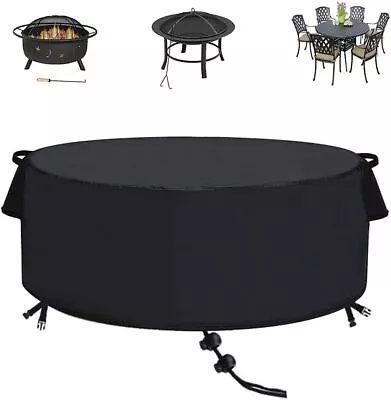 Theelves Fire Pit Cover60 Inch Firepit Covers Round Waterproof Outdoor Patio Fi • $41.09
