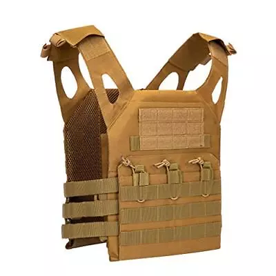 Tactical Airsoft Vest Outdoor Molle Breathable JPC Vest Game Protective • £53.99