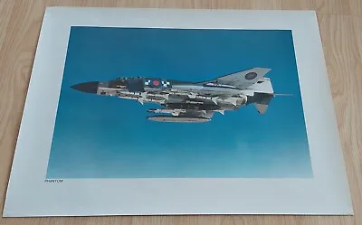 Vintage MOD Glossy Photo Print Poster Of RAF Phantom Aircraft Full Load 15x11.5  • £8.95