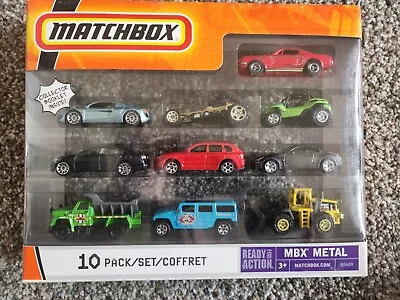 Matchbox 2007 MBX Metal 10 Pack Set With Red Ford Mustang Cobra B5609 • $14.99