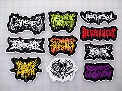 Slam Metal Vinyl Sticker Lot (10 Pack) SET 1 Brutal Death Grindcore Metalcore • $12.99