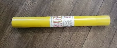 Roylies Plasti-chrome Shelf Drawer Lining Paper Vintage Unused Roll Yellow 15 Ft • $12.99