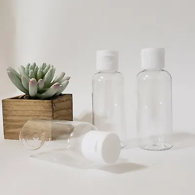 2 Oz Empty Plastic Bottles-(Pack Of 6) DIY Travel Size Squeeze Bottles • $12.99